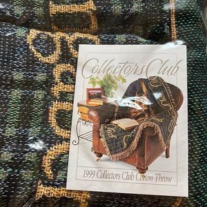🧺 LONGABERGER Collectors Club 1999 Cotton Throw